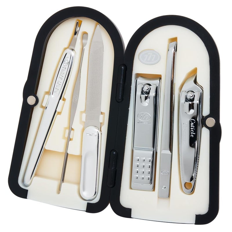 Korean Nail Clipper World No 1 Three Seven 777 Travel Manicure Grooming Kit Nail Clipper Set 6 PCs 4000XG MADE IN KOREA SINCE 1975